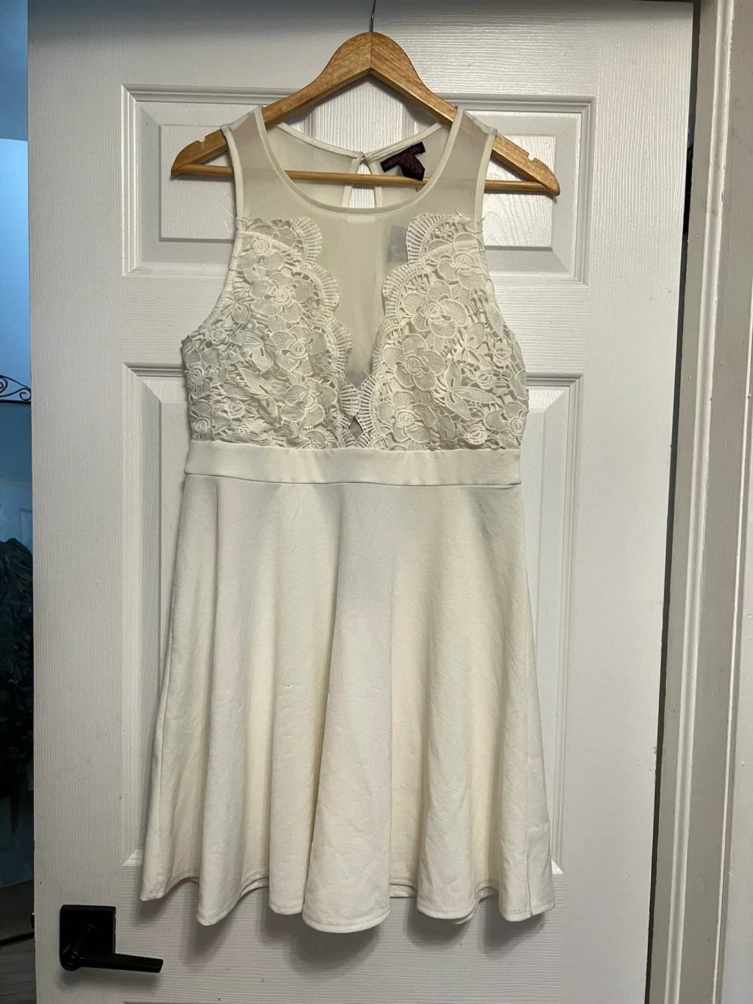 Material Girl White Dress - Size XL