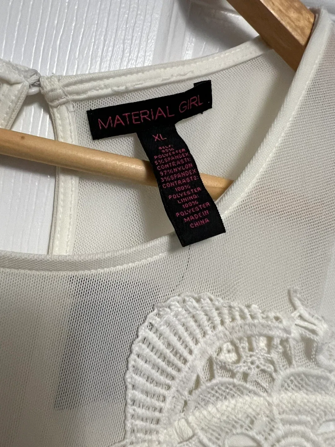 Material Girl White Dress - Size XL image indicator(3)
