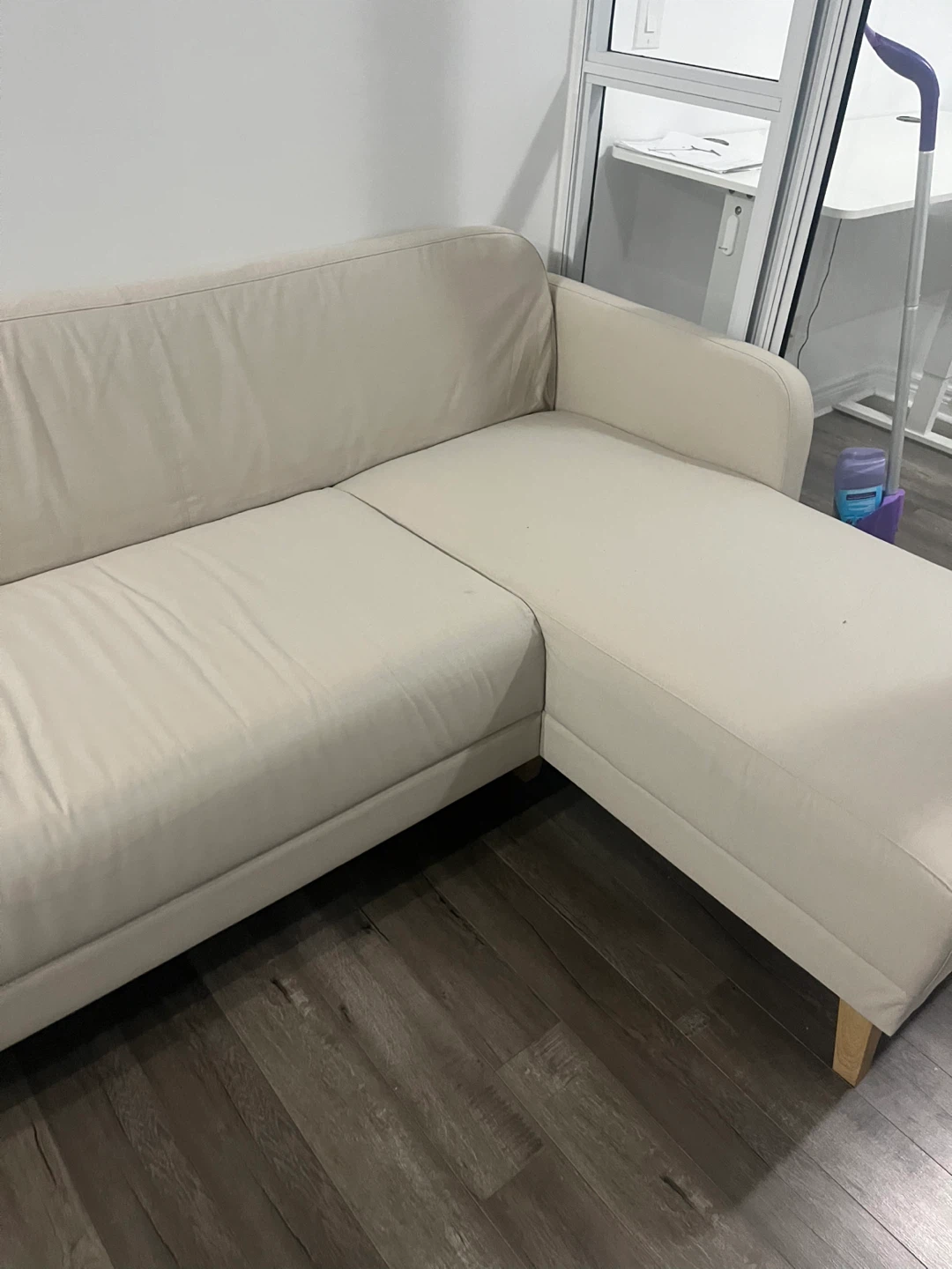 Ikea Cream-coloured Sectional Sofa - photo 3