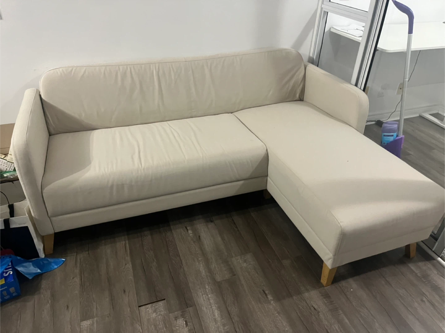 Ikea Cream-coloured Sectional Sofa