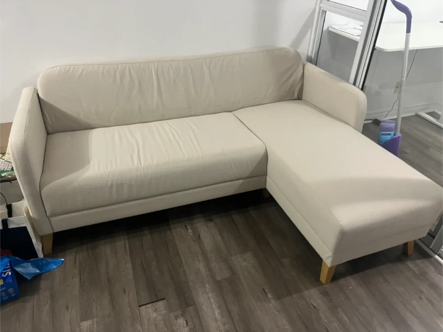 Ikea Cream-coloured Sectional Sofa image indicator(2)