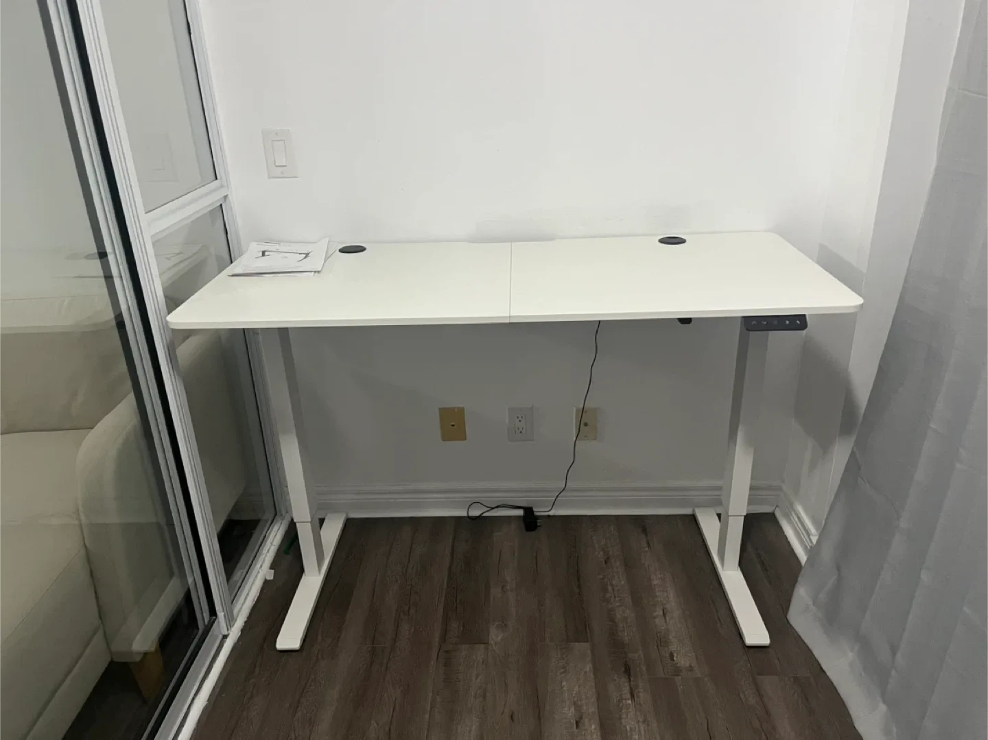 White Standing Desk