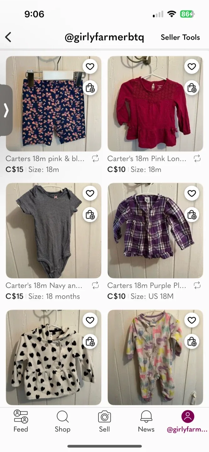 Carter's 18m Baby Clothes Bundle