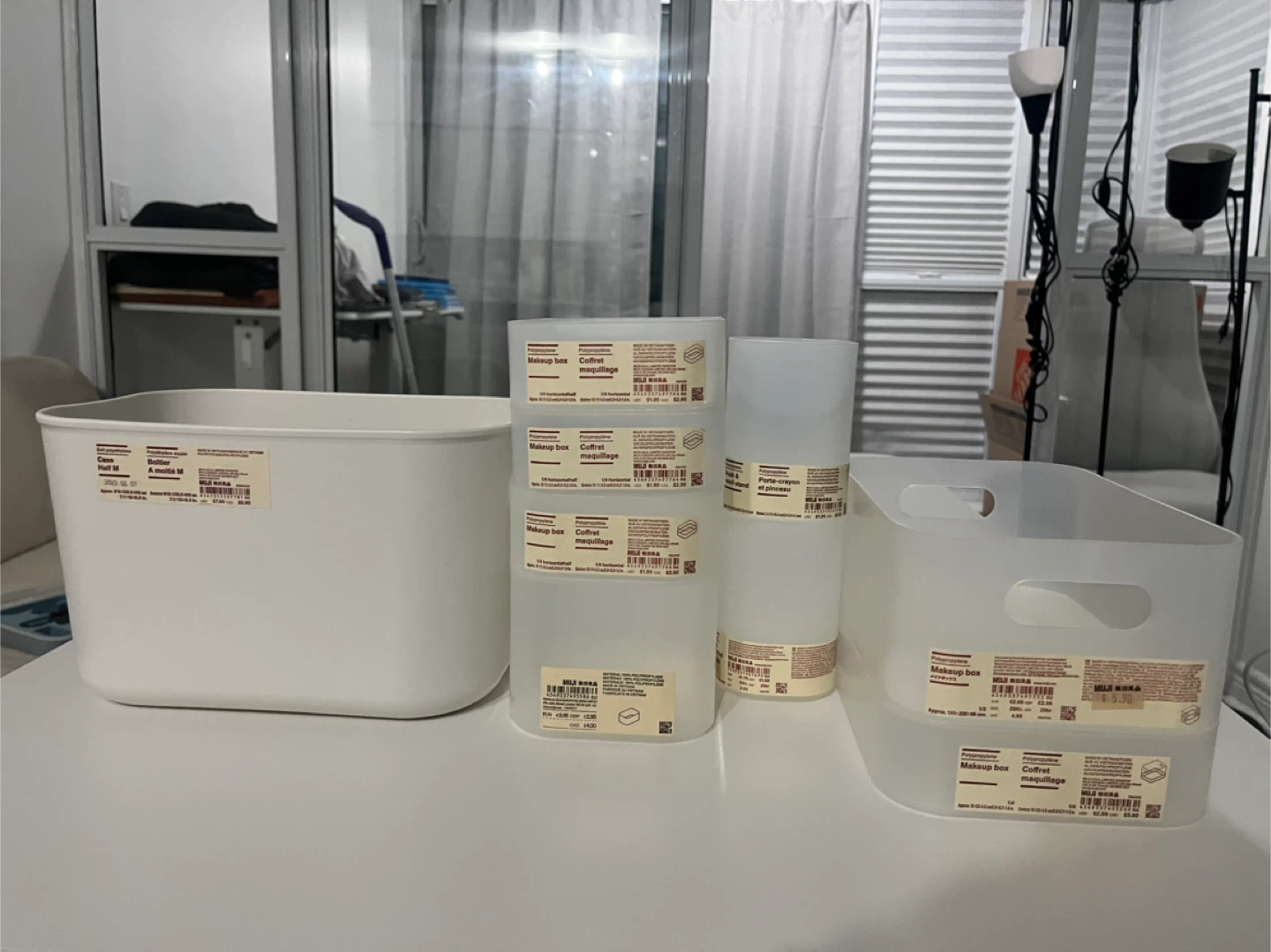 MUJI Polypropylene Storage Boxes