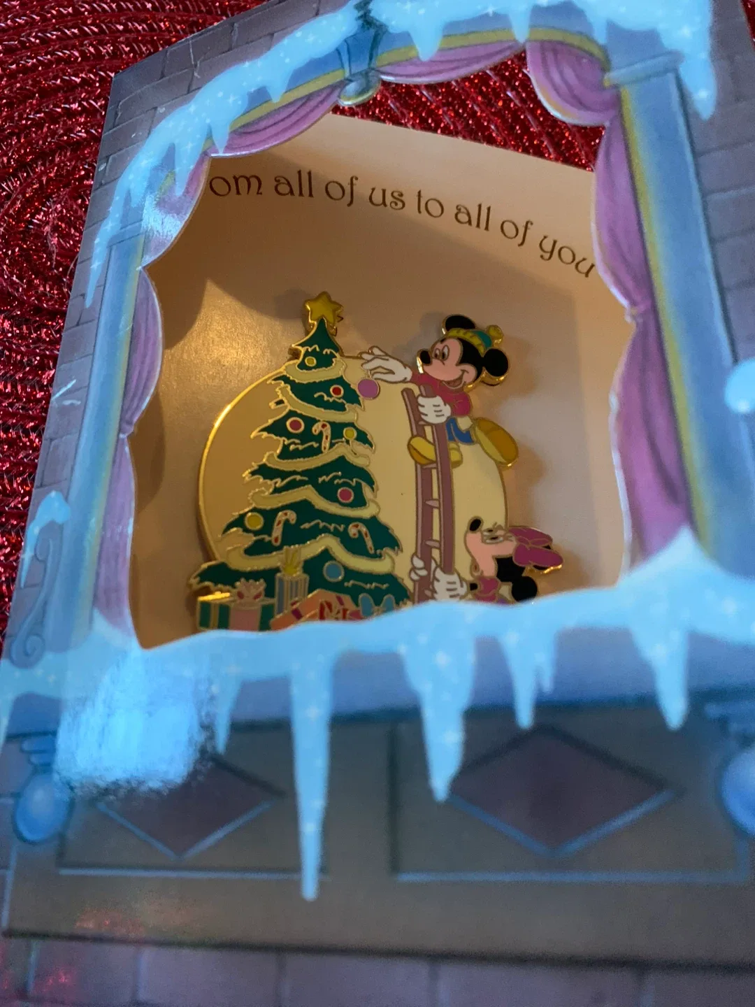 Disney Mickey Mouse Christmas Pin - New image indicator(4)