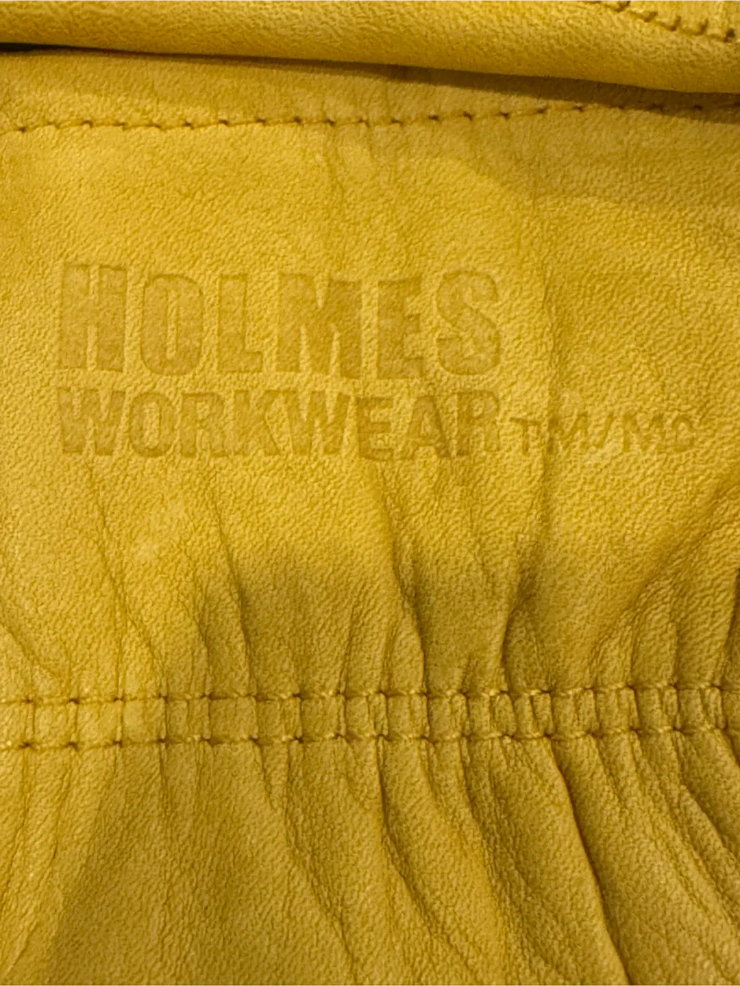 Holmes Workwear Yellow Leather Gloves - Size L image indicator(3)