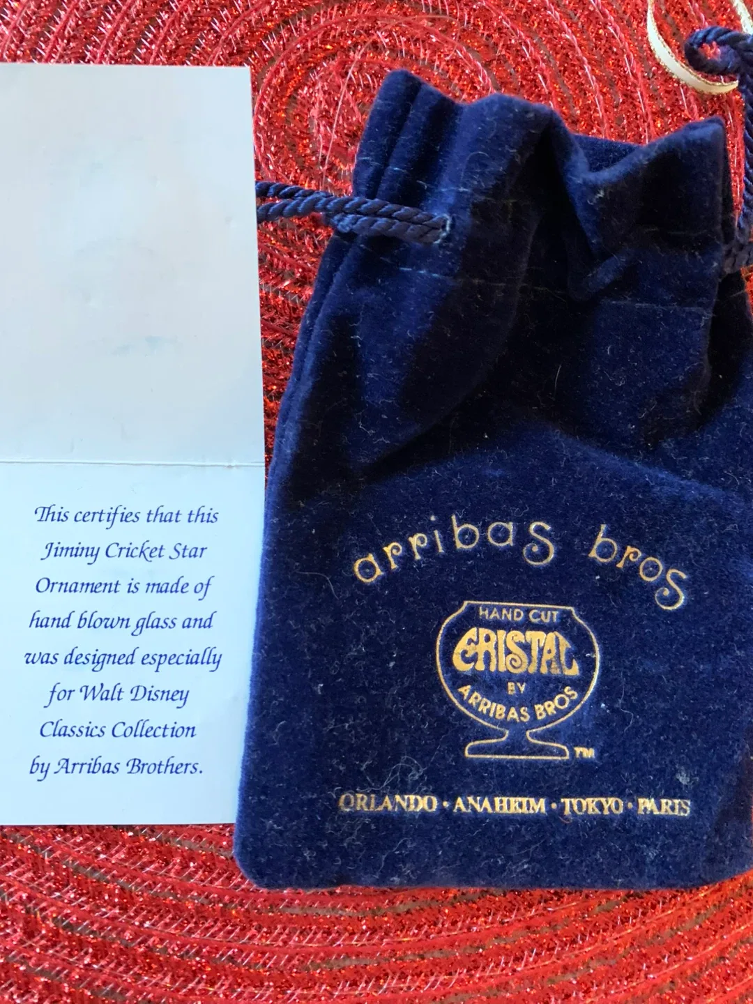 Arribas Bros Disney Jiminy Cricket Star Ornament Set of 2 image indicator(4)