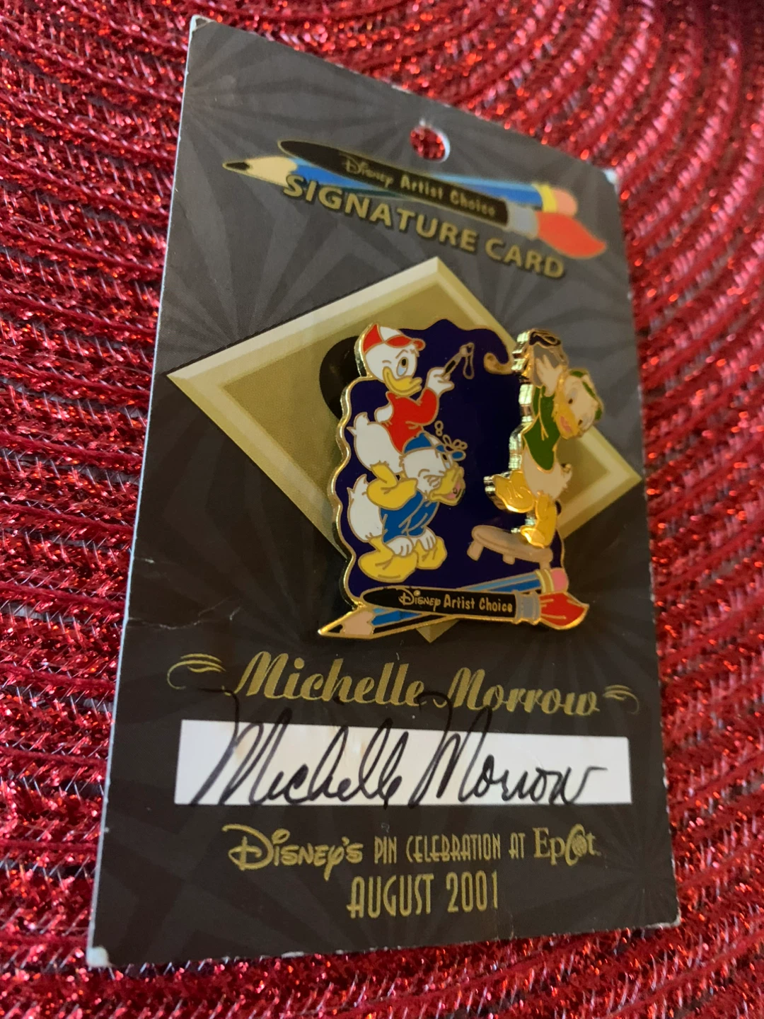 Disney Artist Choice Pin - Michelle Morrow Signature Card - photo 3