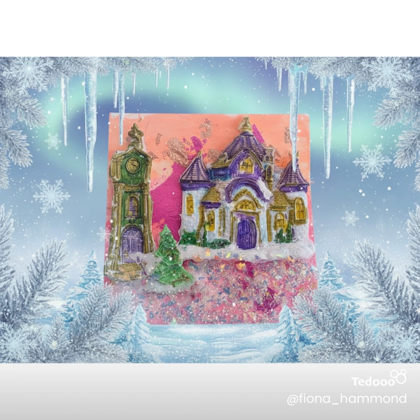 Handmade 3D Art Card - blank, with envelope - photo 2