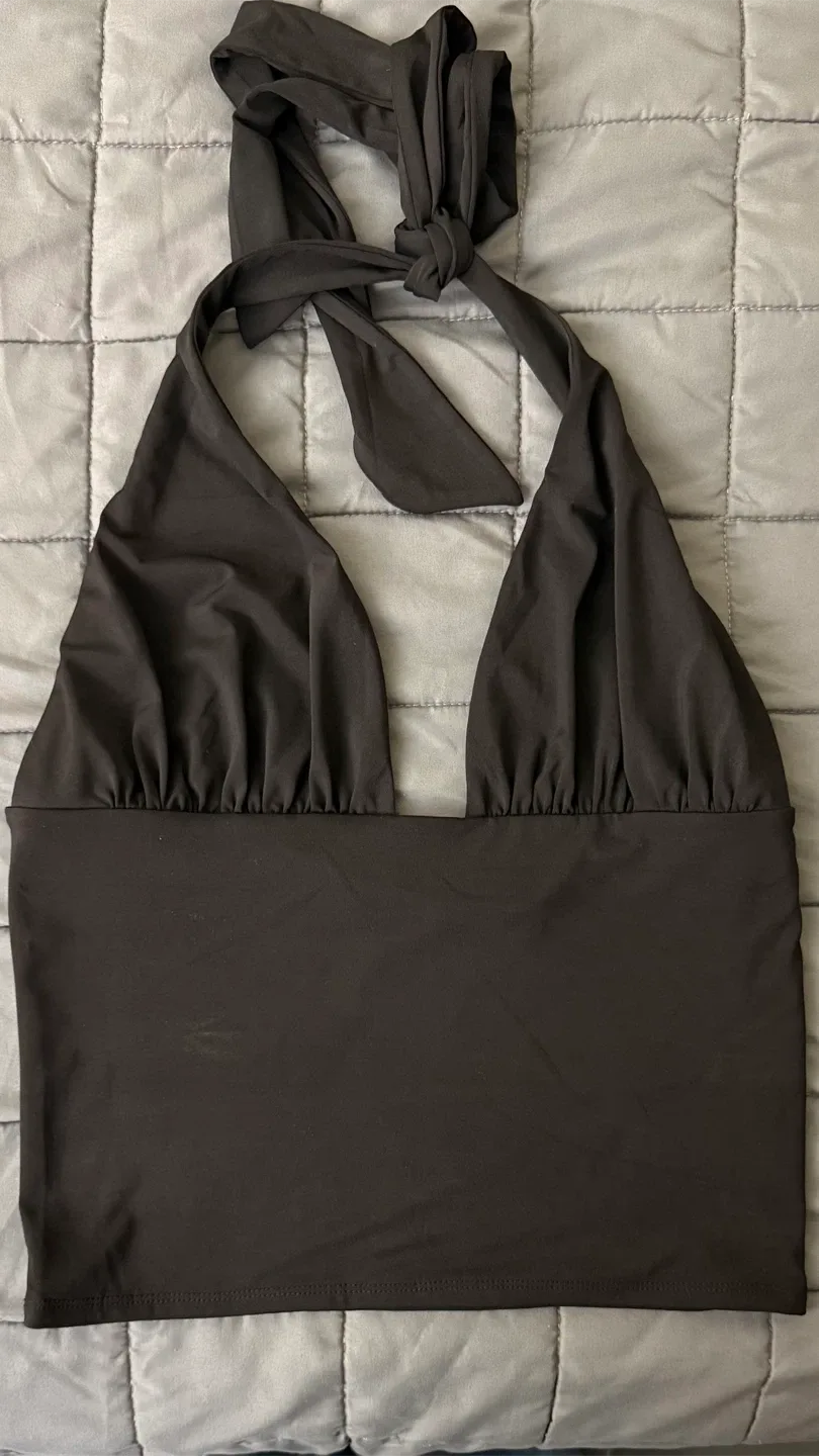Garage - Black Halter Top