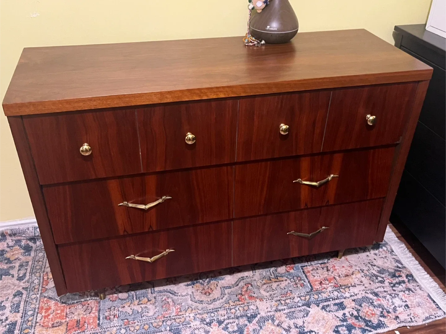 MCM three drawers dresser (walnut finish)