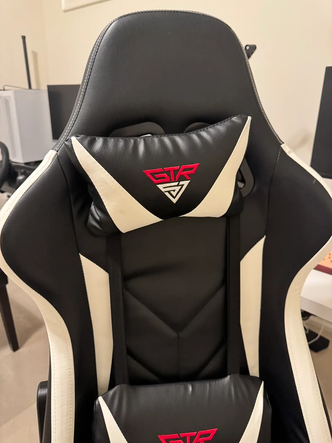 GTR Racing Gaming Chair - Black & White image indicator(2)