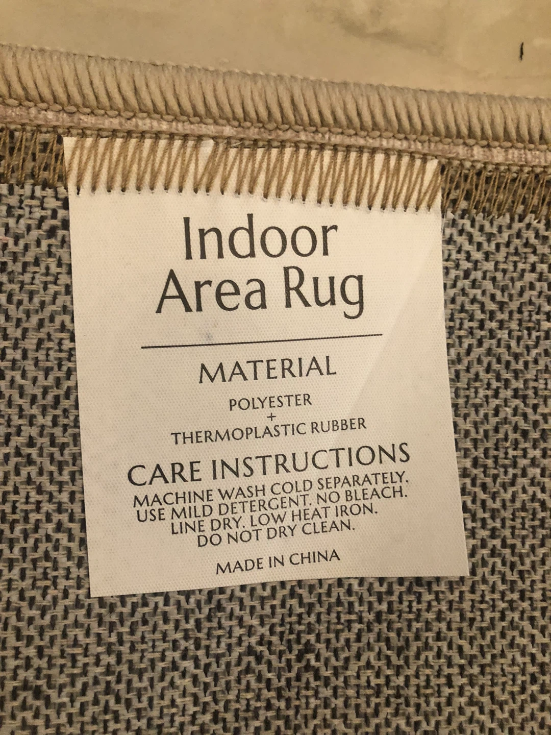 Indoor Area Rug - Polyester & Rubber - photo 4