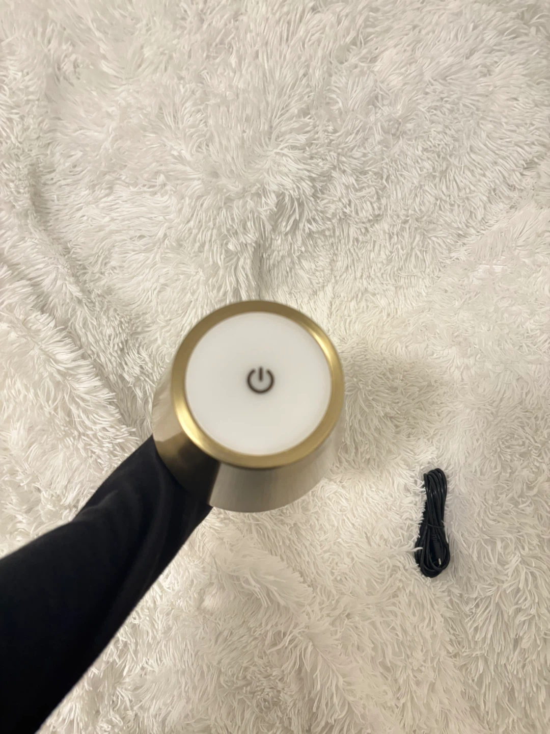 Gold Table Lamp with Touch Control - photo 2