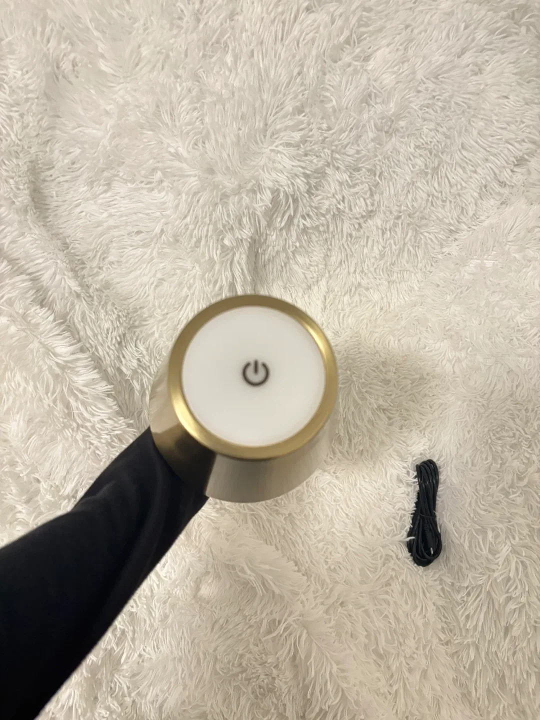 Gold Table Lamp with Touch Control image indicator(2)