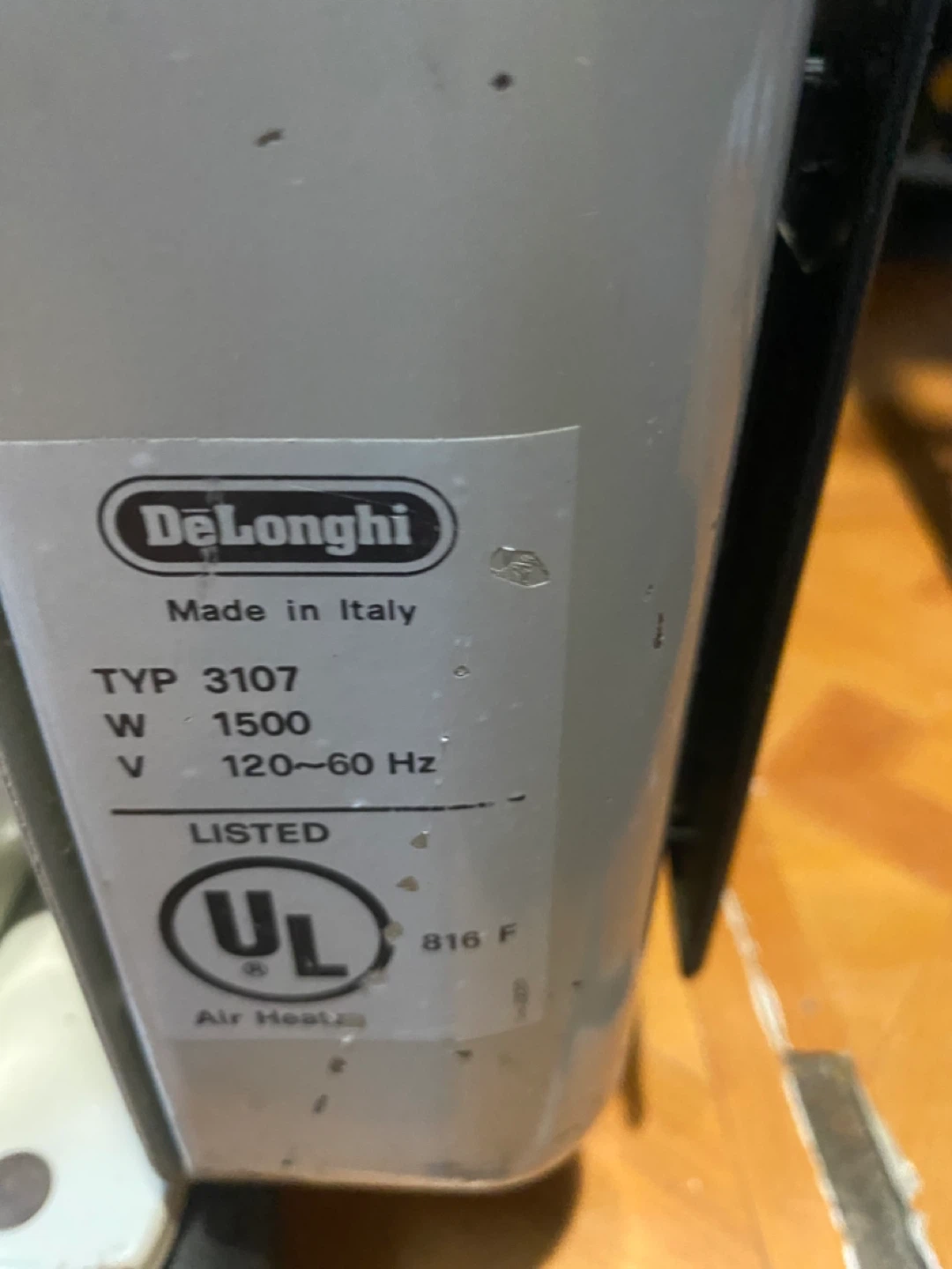 DeLonghi TYP 3107 Heater - 1500W - photo 3