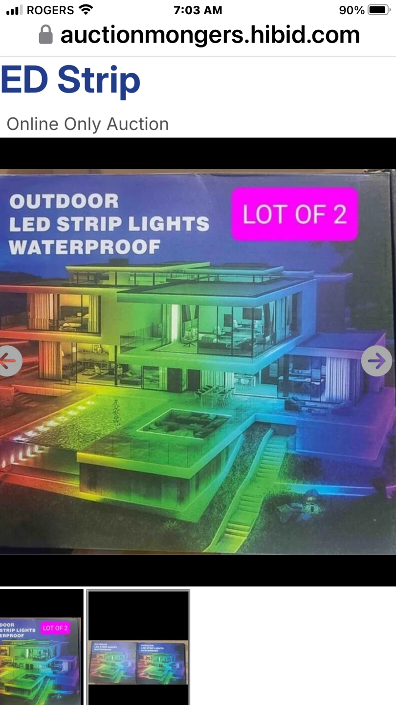 Outdoor LED Strip Lights - Waterproof (Lot of 2)