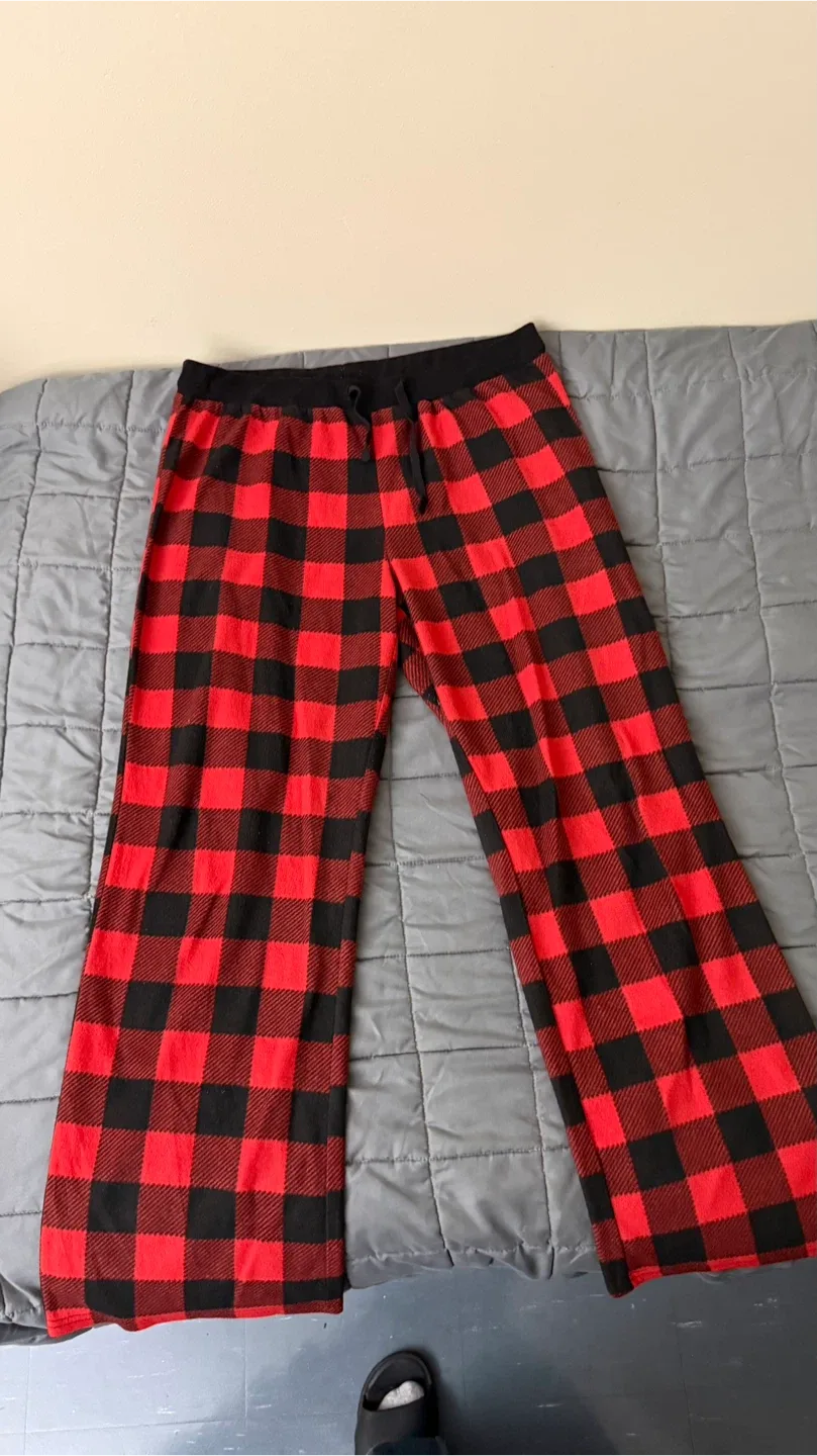 Red & Black Plaid Pajama Pants