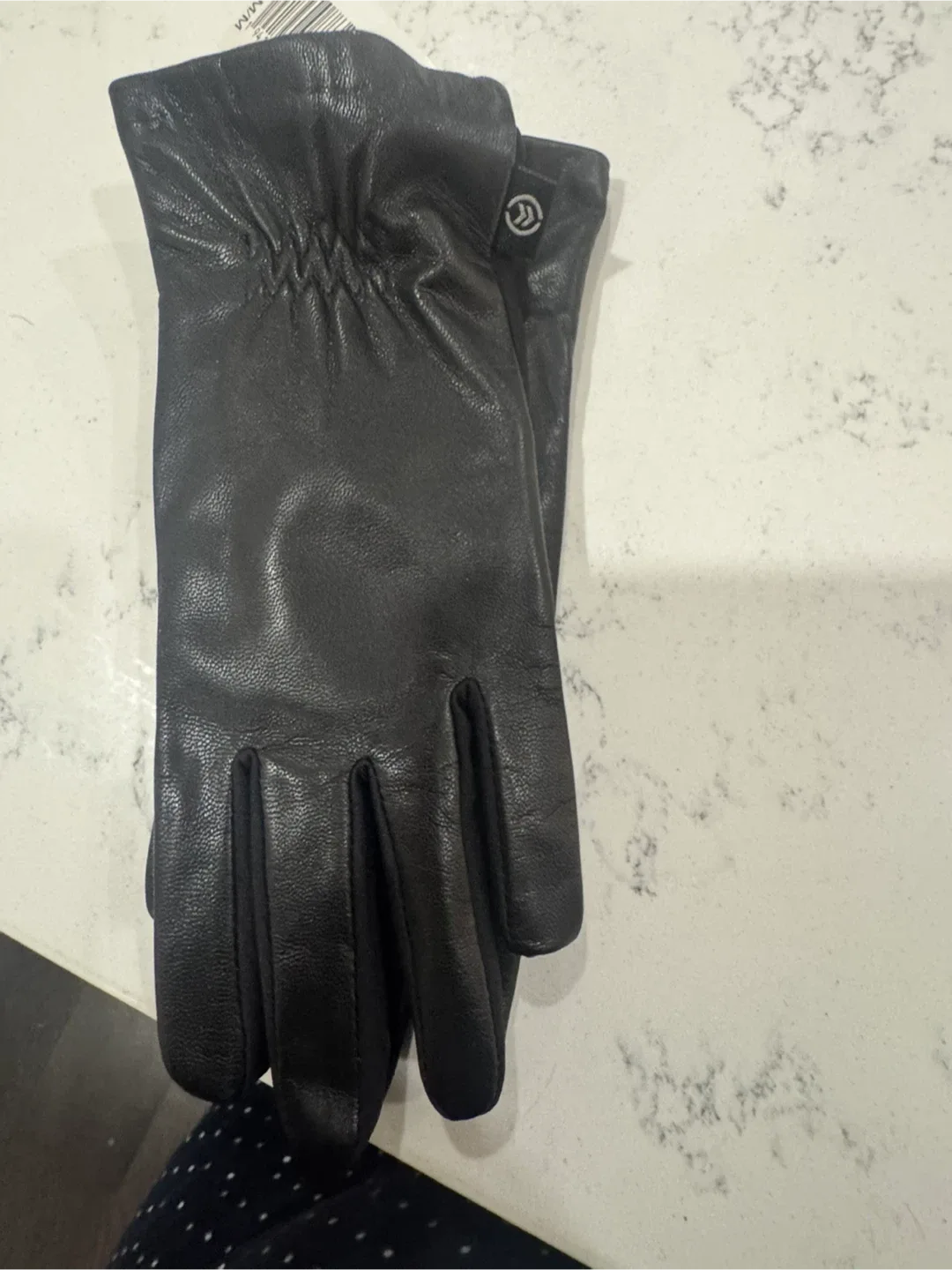 Black Leather Gloves - Size S/P M/M image indicator(3)