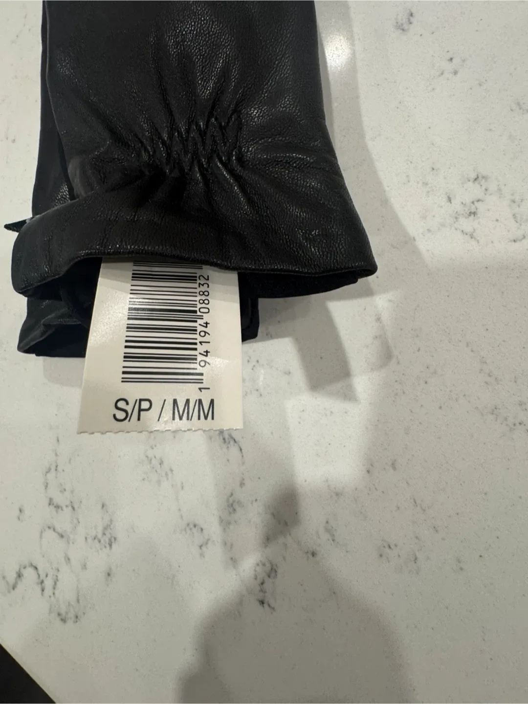 Black Leather Gloves - Size S/P M/M image indicator(4)