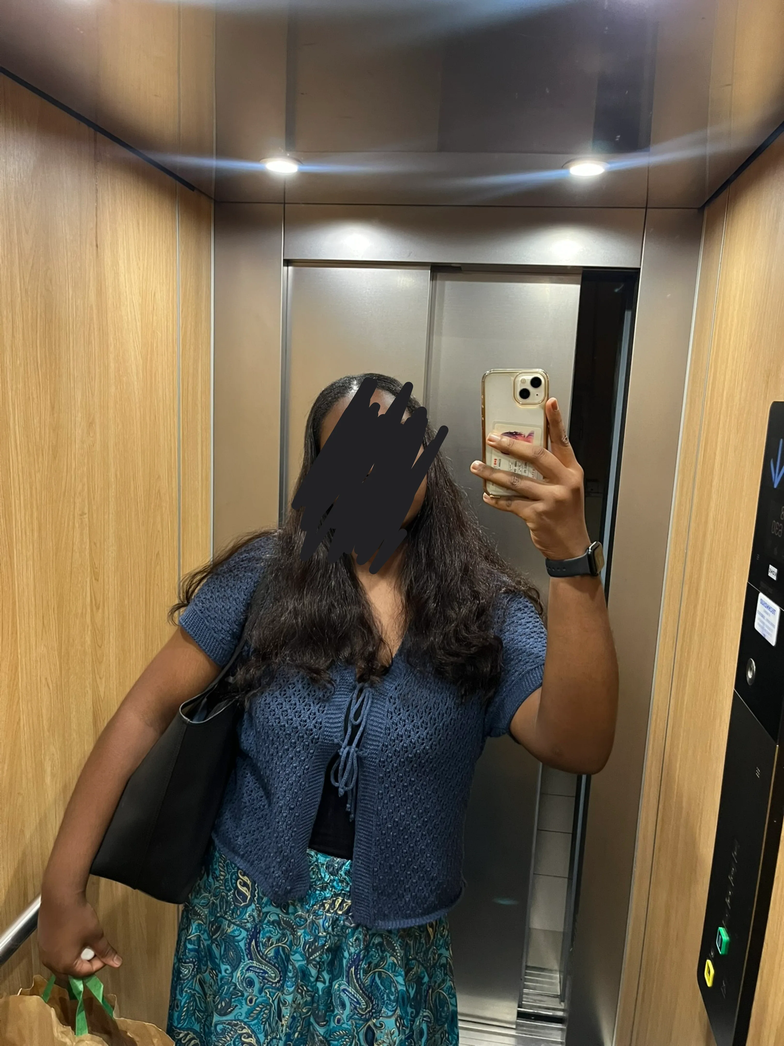 Blue Knit Cardigan image indicator(2)