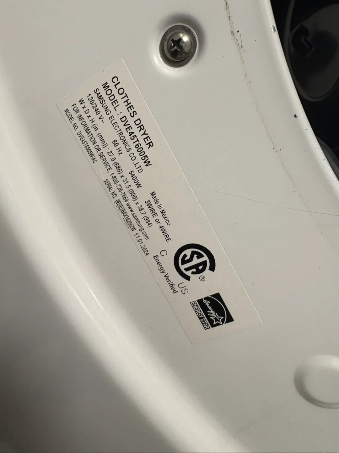 Samsung Dryer image indicator(4)