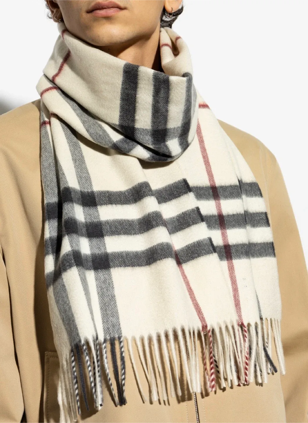 Burberry Classic Check Cashmere Scarf