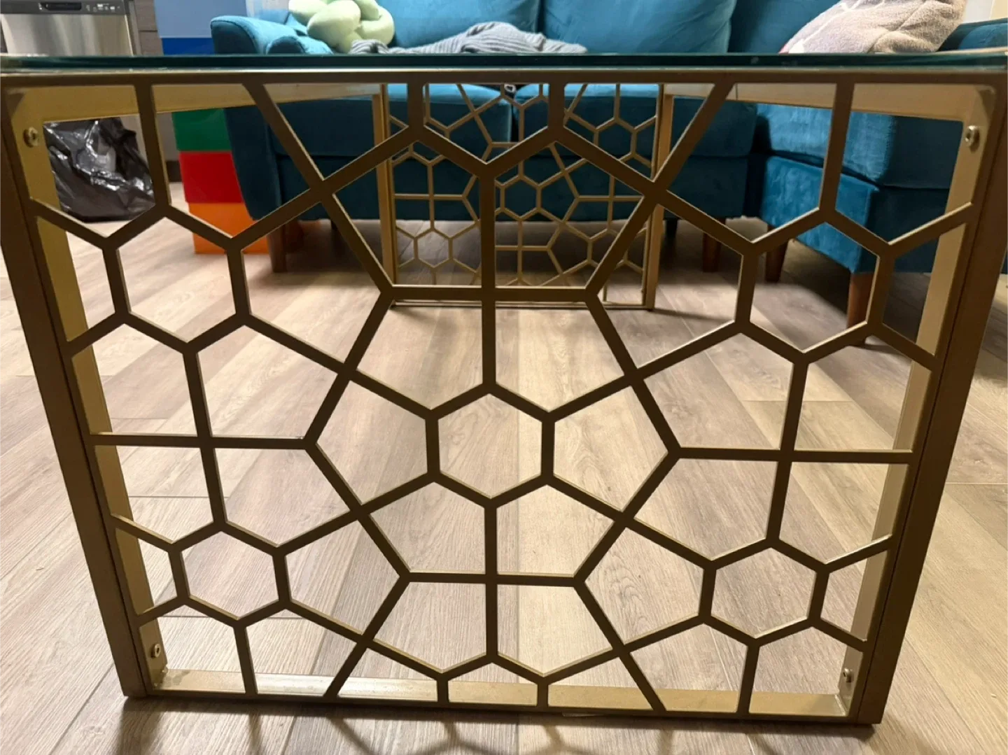 Gold Geometric Coffee Table image indicator(2)