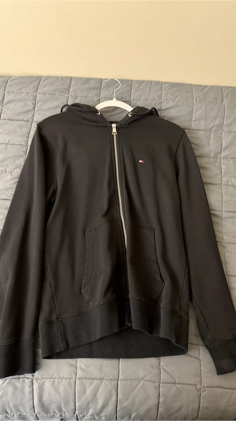 Tommy Hilfiger Black Zip-Up Hoodie