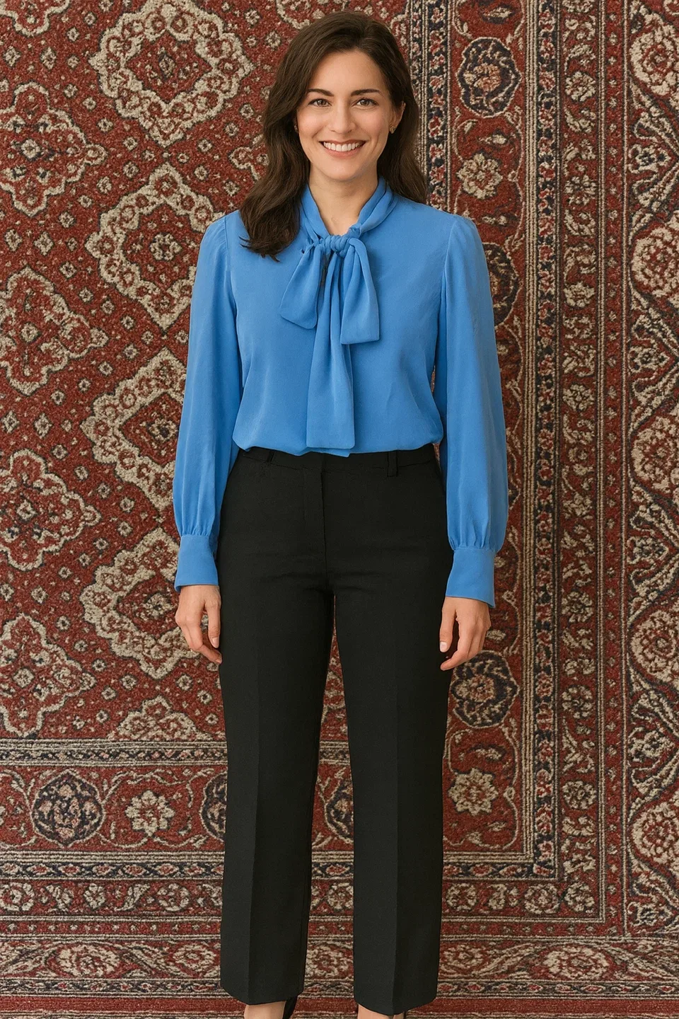 Diane von Furstenberg Blue Blouse - Size 4