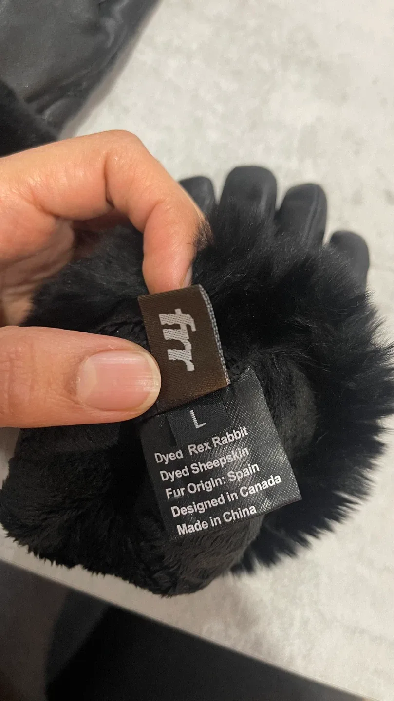 frr Black Leather Gloves - Size L image indicator(4)