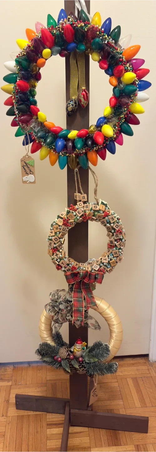 Scrabble handmade Tile Wreath