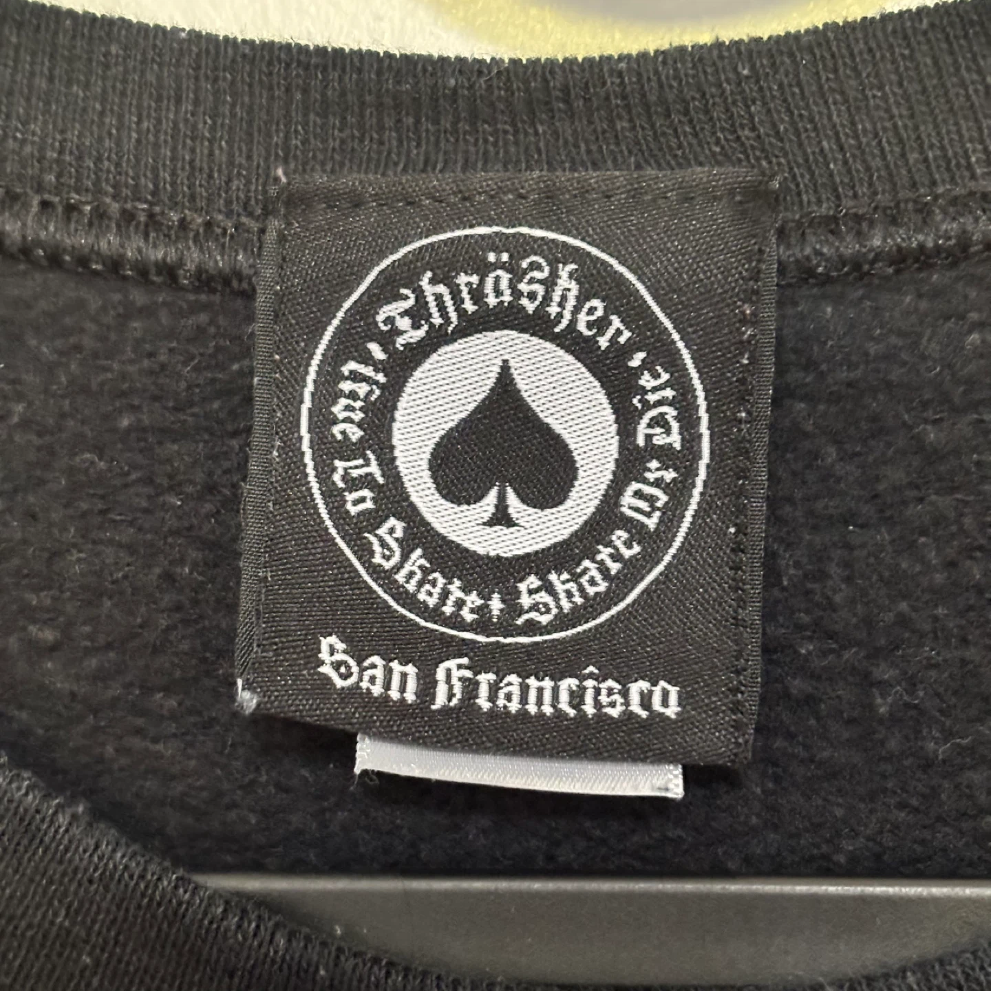 Thrasher Black Sweatshirt - Size L - photo 3