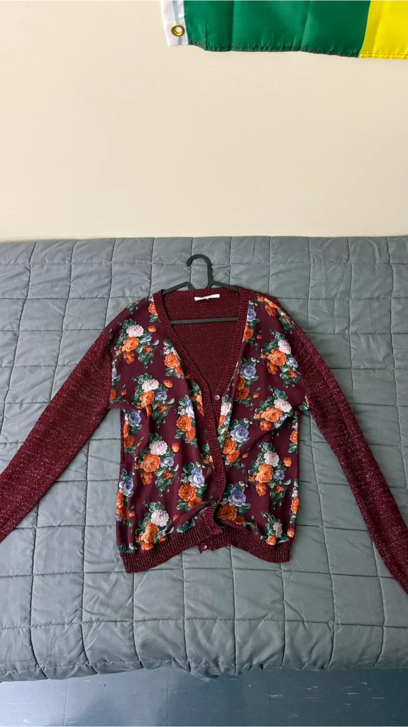 Floral Print Cardigan