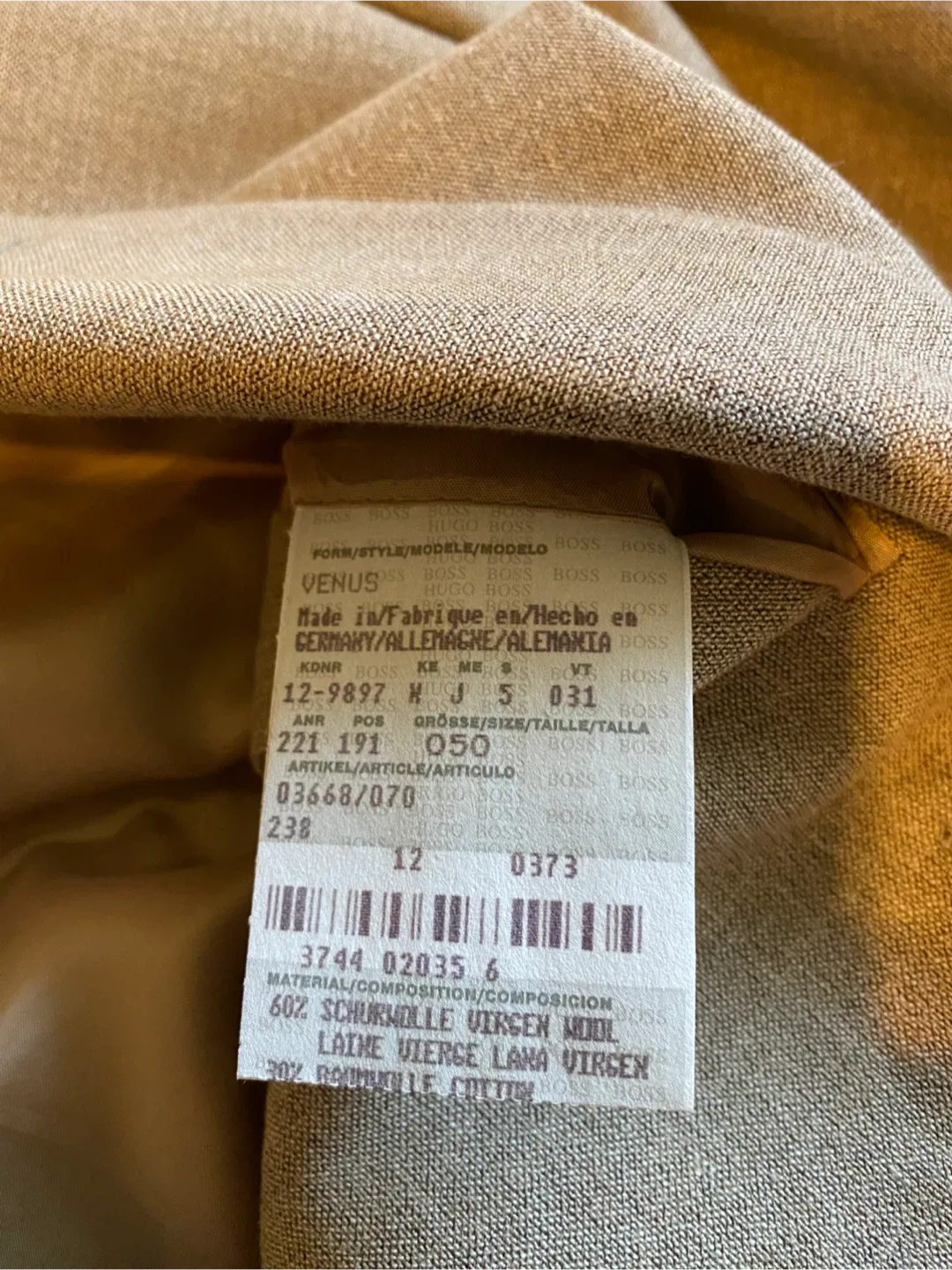 HUGO BOSS BLAZER JACKET image indicator(3)