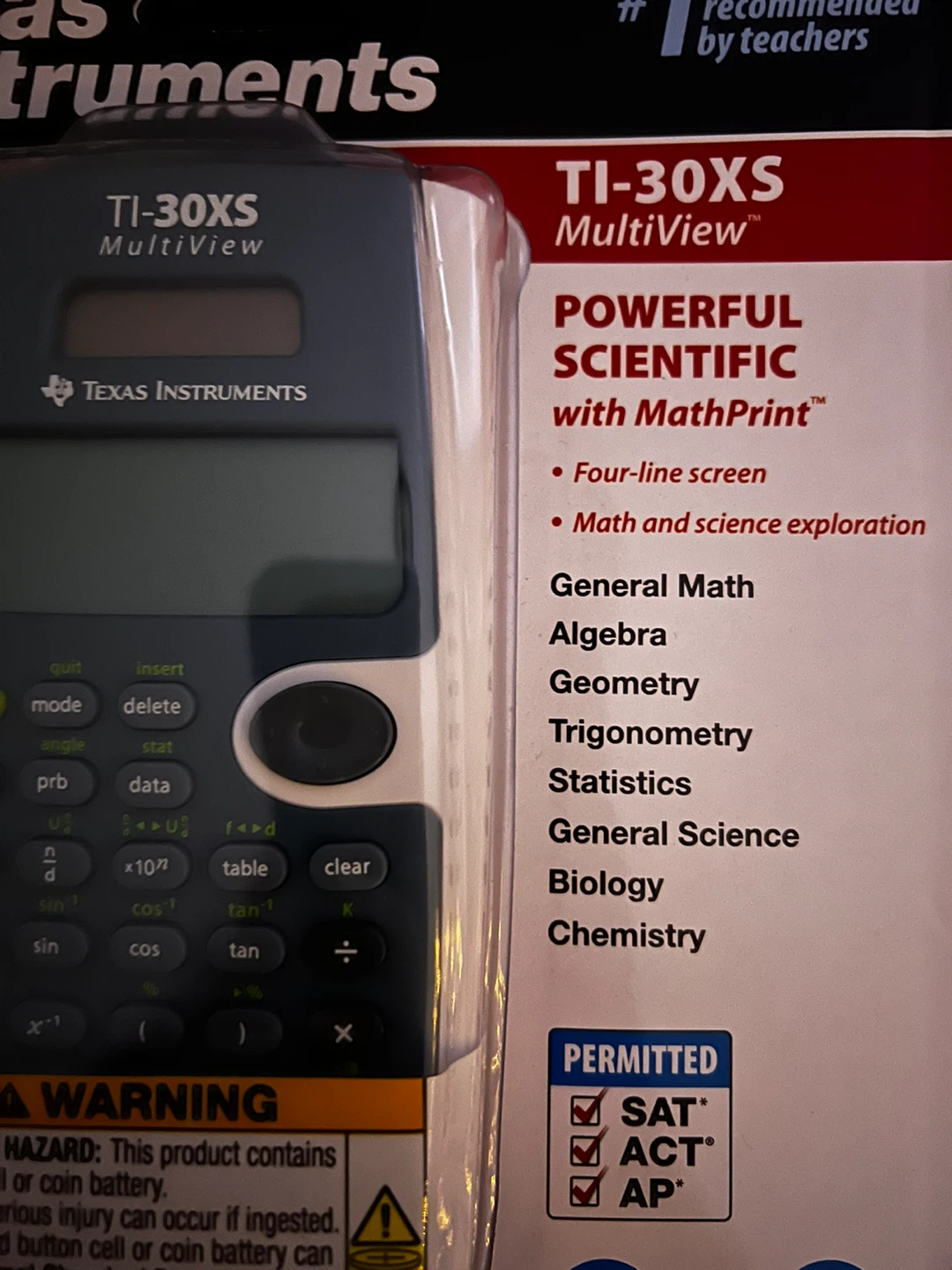Texas Instruments TI-30XS MultiView Calculator - photo 3