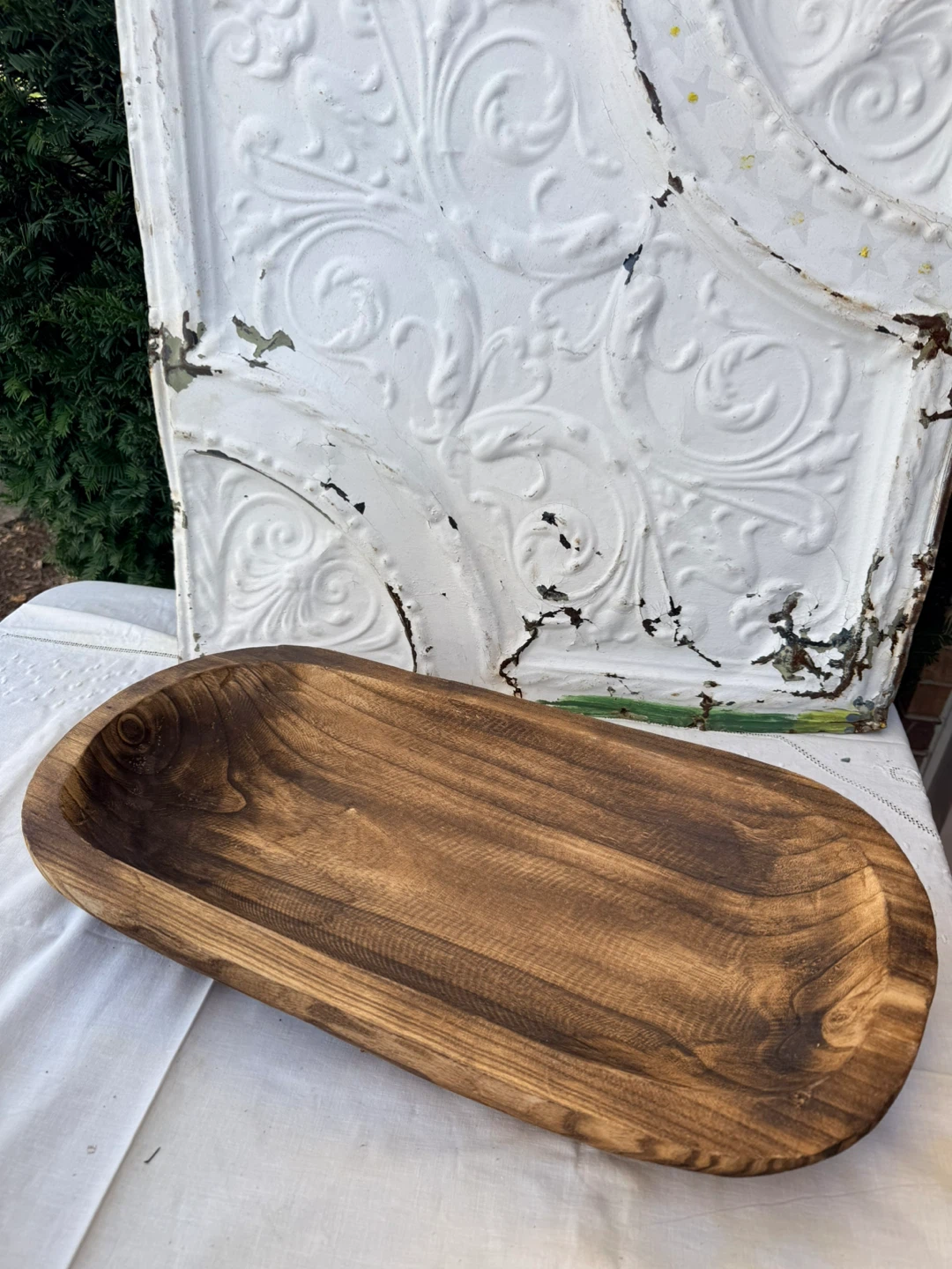 Wooden Dough Bowl
