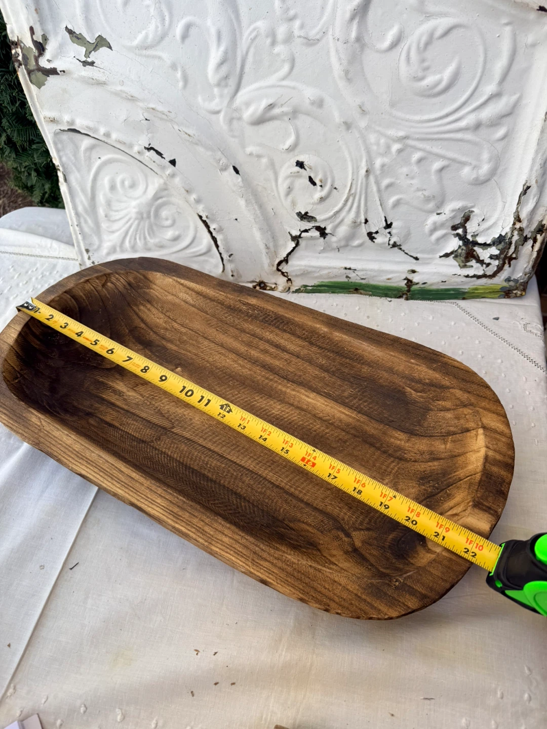 Wooden Dough Bowl - photo 2