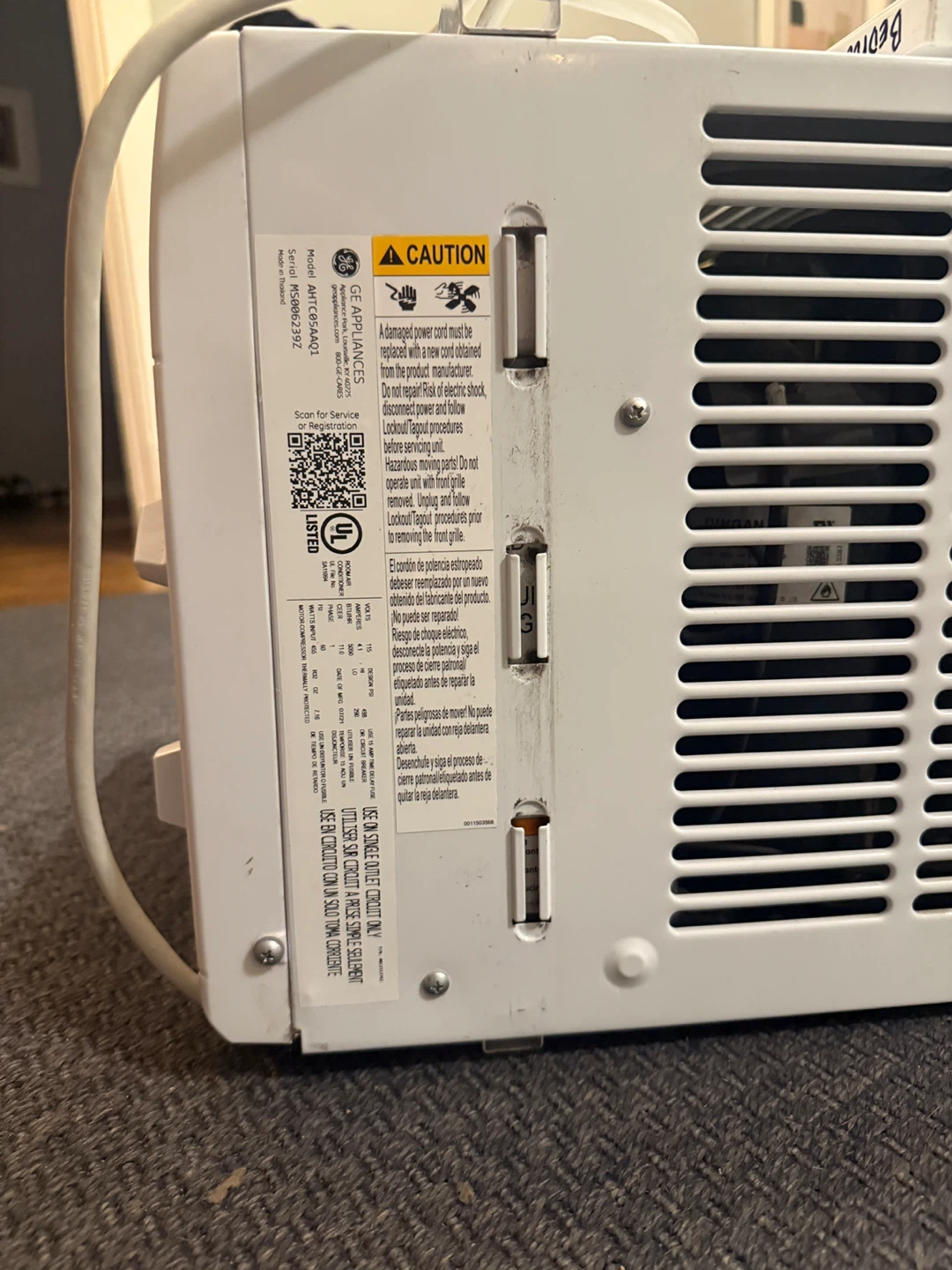 GE Window Air Conditioner - photo 2