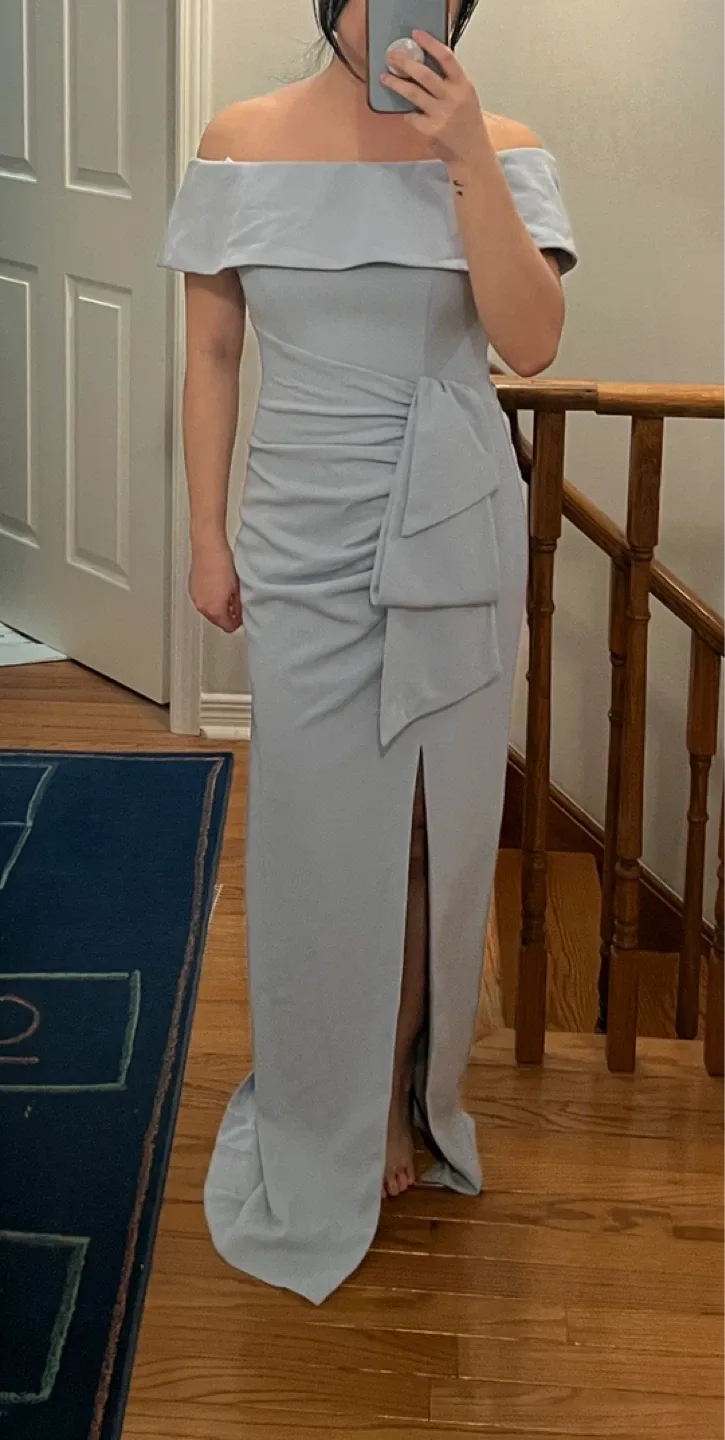 Light Blue Off-Shoulder Gown - Size 6 image indicator(3)