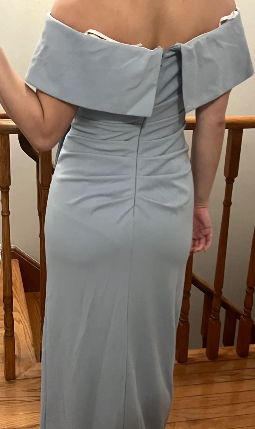Light Blue Off-Shoulder Gown - Size 6 image indicator(4)