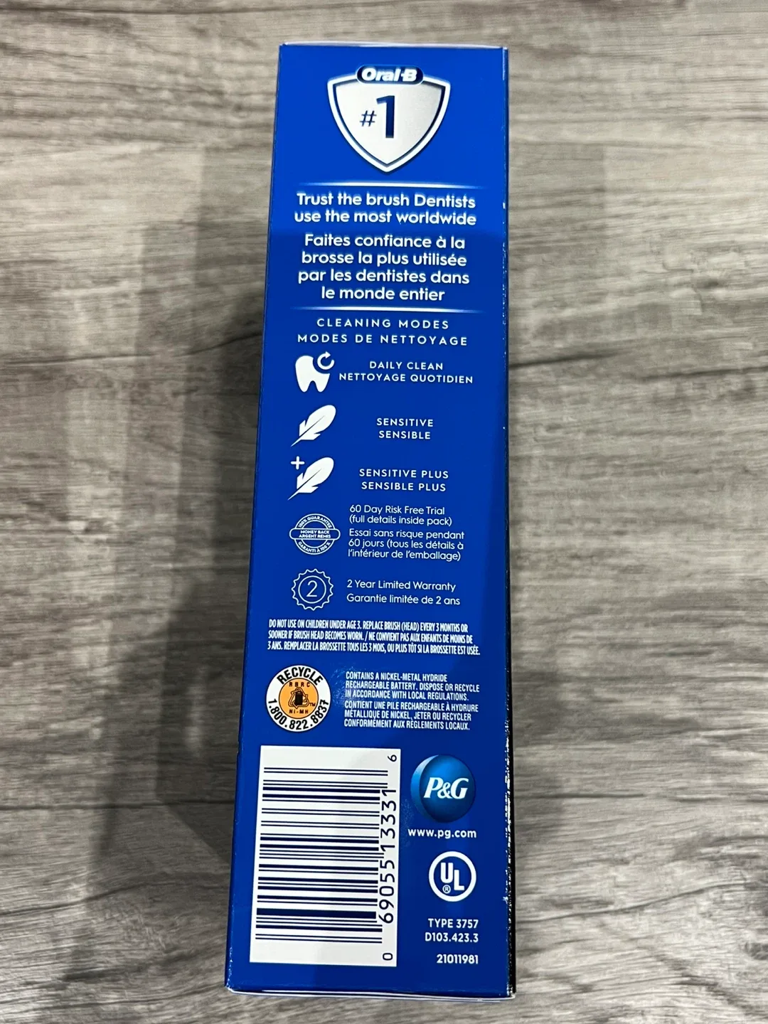 Oral-B PRO 500+ Rechargeable Toothbrush - Black image indicator(3)