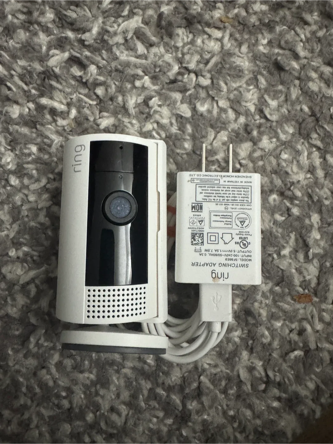 Ring Indoor Cam with Adapter