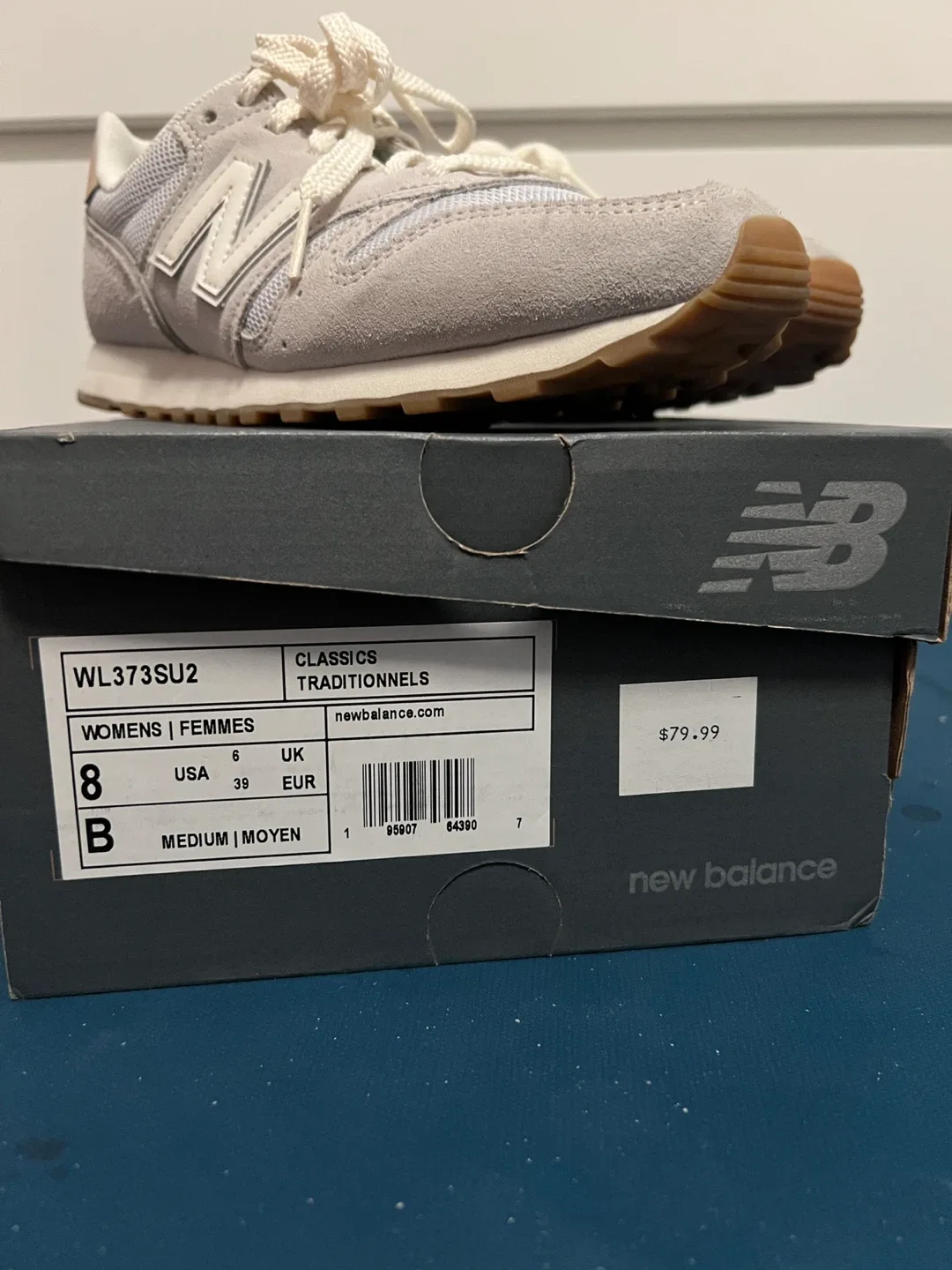 New Balance WL373SU2 Grey Sneakers - Women's US 8 image indicator(4)