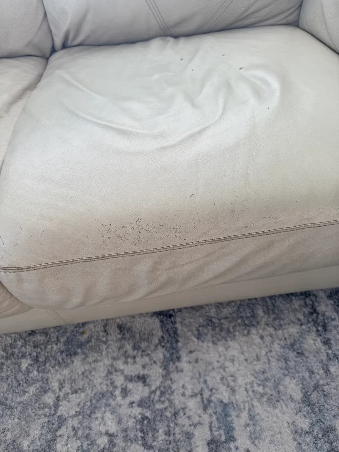 Leather Sofa - Off White image indicator(3)