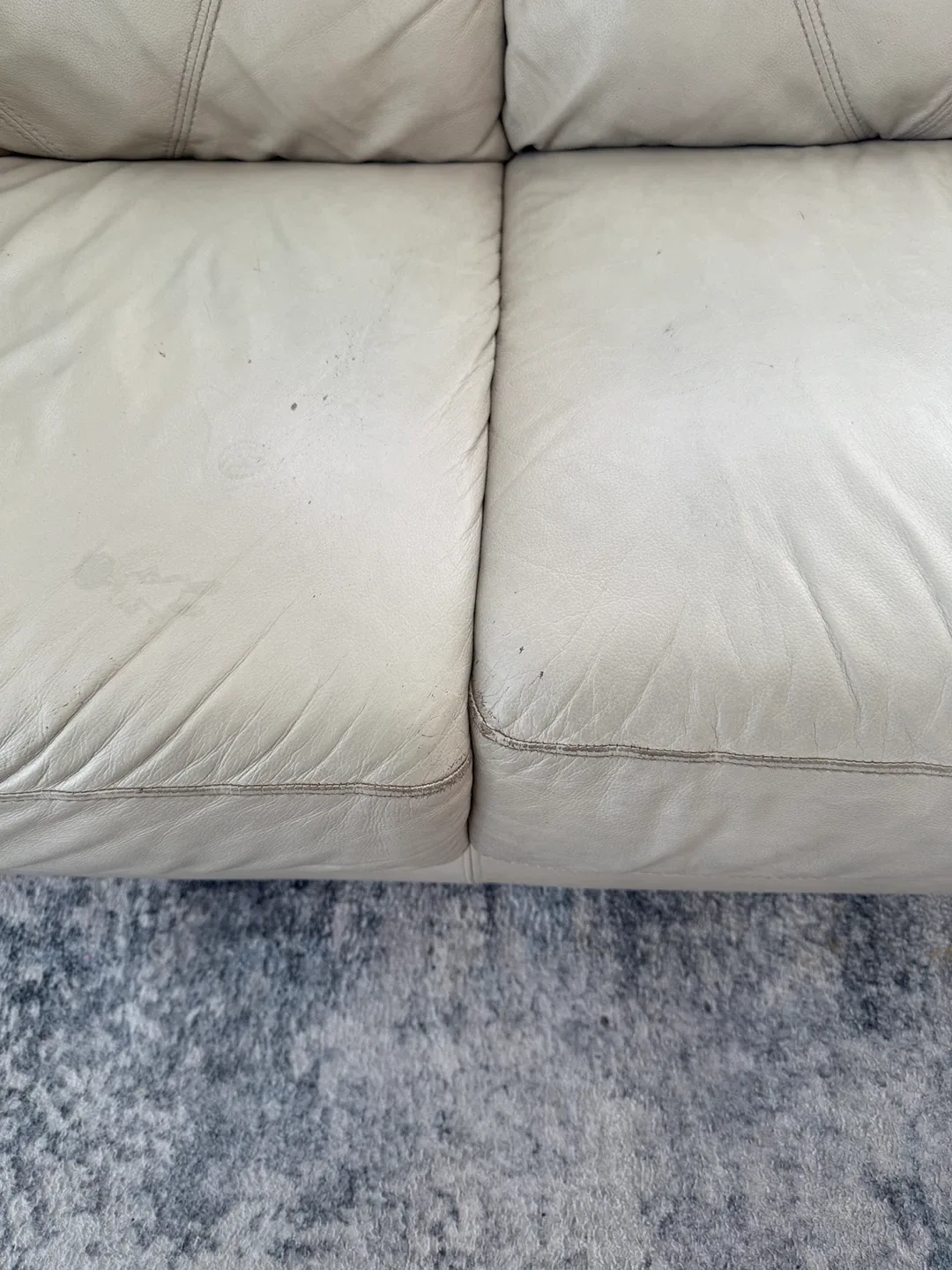 Leather Sofa - Off White image indicator(2)