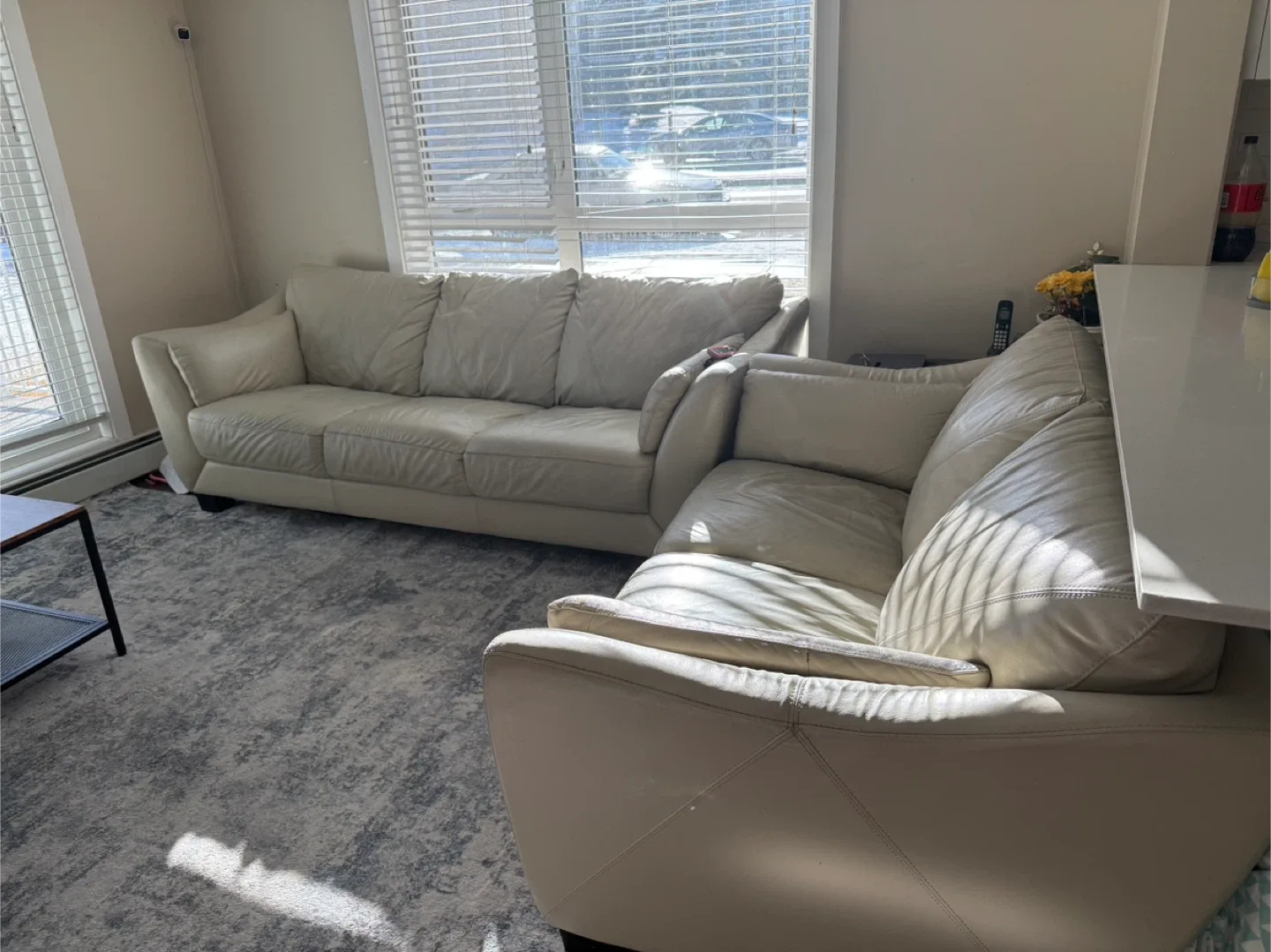 Leather Sofa - Off White image indicator(6)