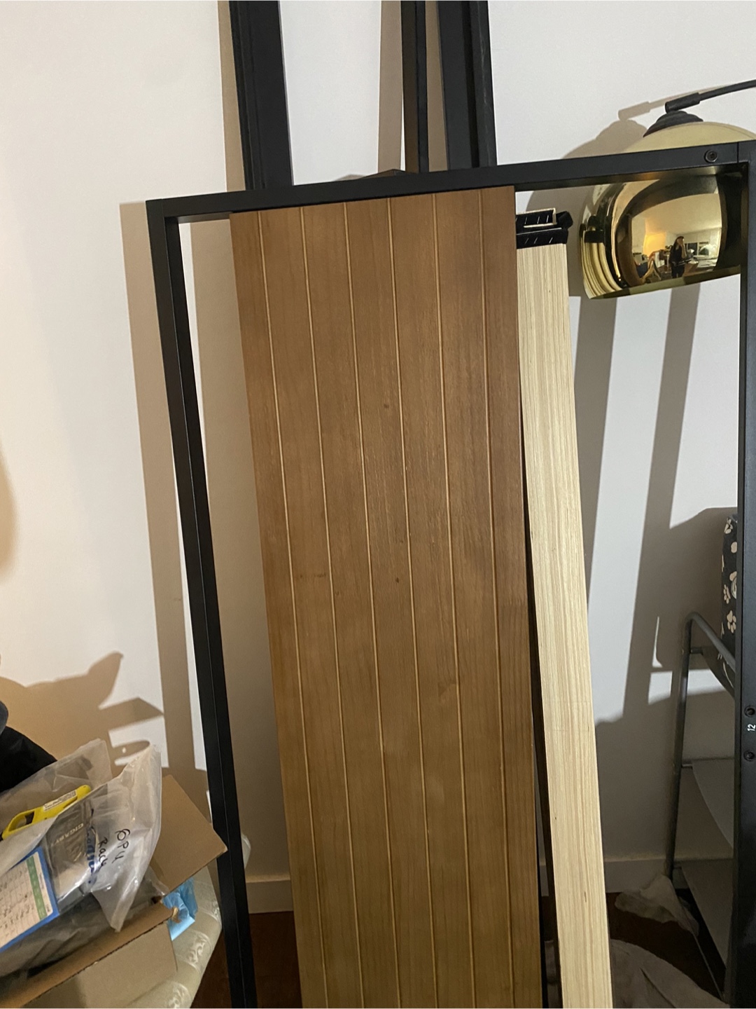 Queen Size Bed Frame  Metal + Wood, Sturdy & Stylish - photo 2