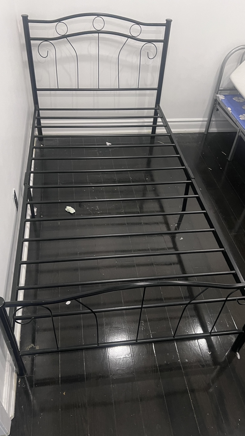 Black Metal Bed Frame - photo 3