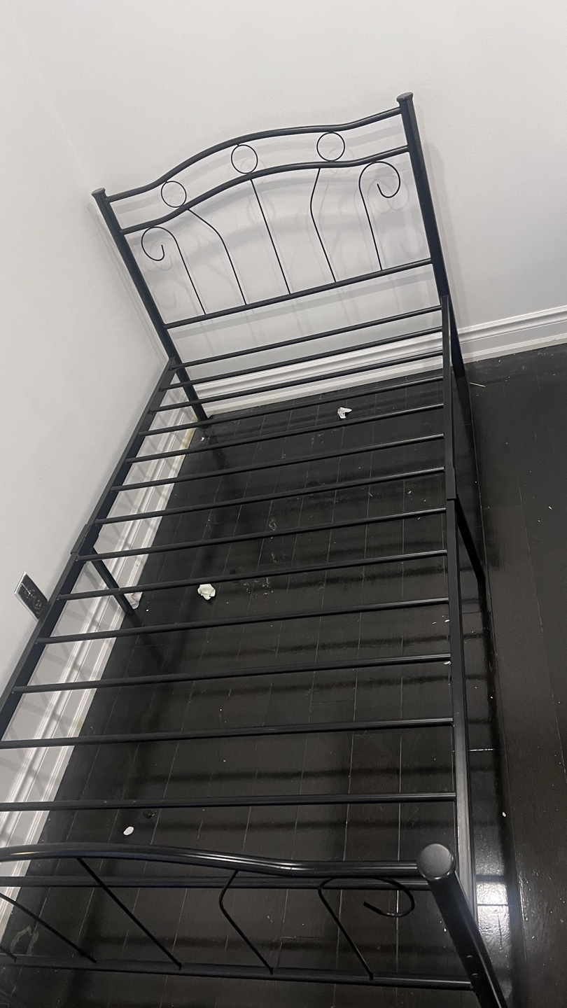 Black Metal Bed Frame - photo 2